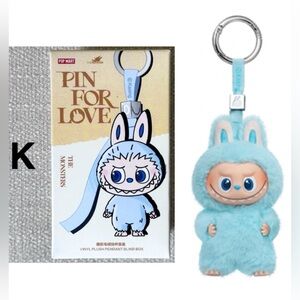 AUTHENTIC Pop Mart Labubu, Pin For Love keychain; CONFIRMED “K”